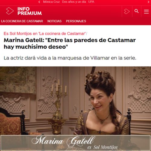 Marina Gatell, Actriz, Española, La Cocinera de Castamar