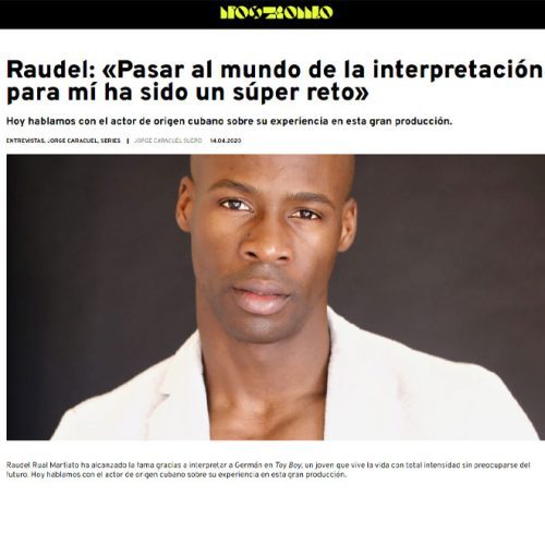 Representante Raudel Raúl, Actor, Tinglao Management, Madrid