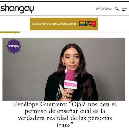 Penelope Guerrero, Actriz, Tinglao Management, Identidades